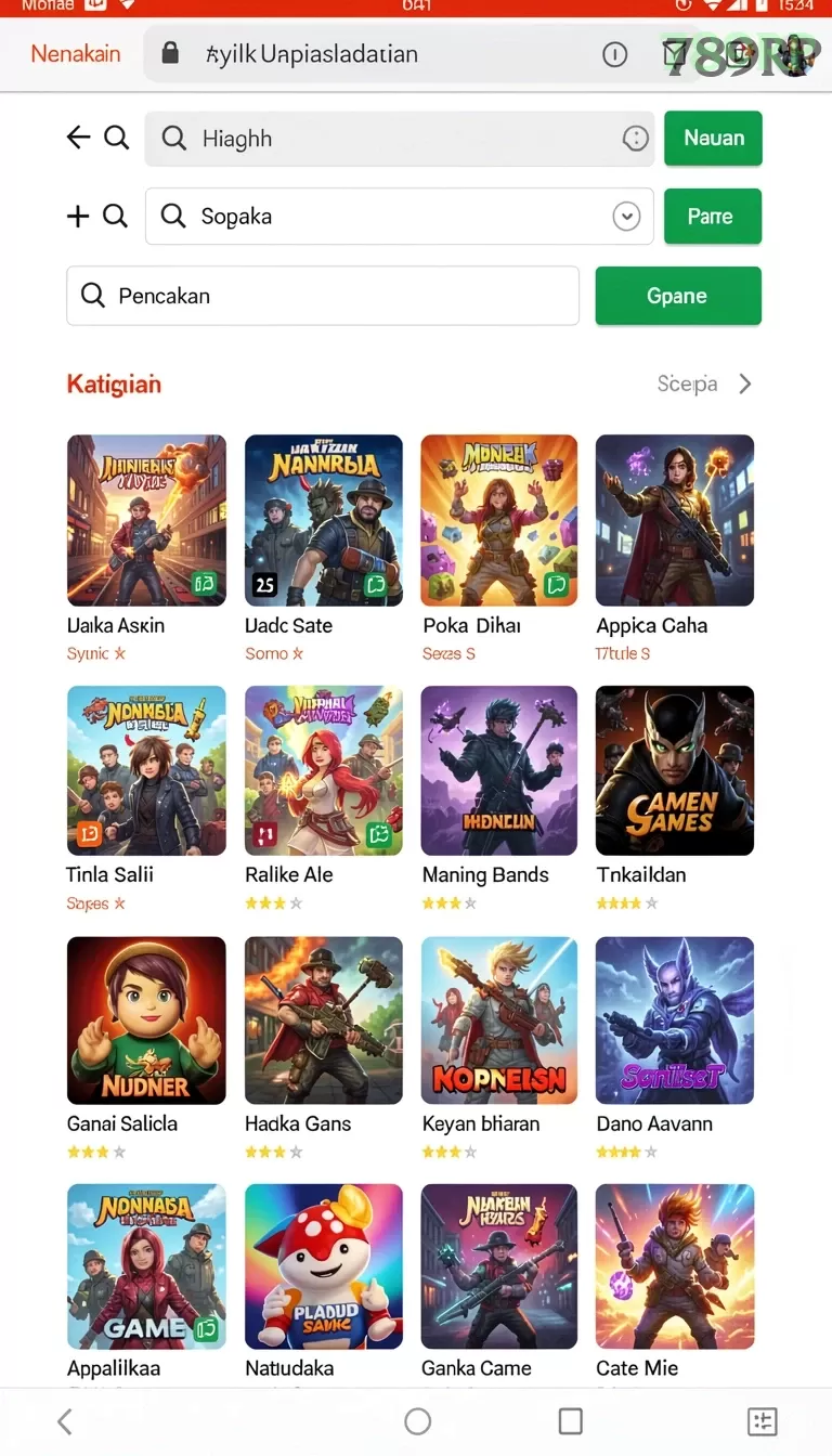 Cuplikan layar menu unduhan 789rp untuk perangkat Android
